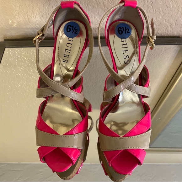 Guess High-Heeled Platform Sandals size 6.5 - Picture 4 of 8